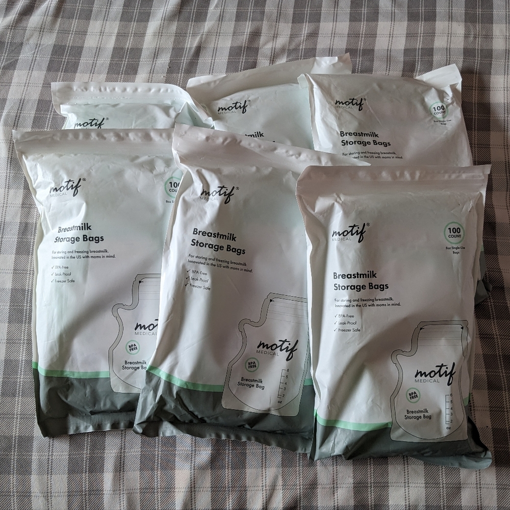 Motif Medical Milk Storage Bags 6 Bags of 100 Count